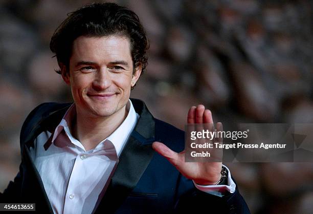 Orlando Bloom attends the German premiere of the film 'The Hobbit: The Desolation Of Smaug' at Sony Centre on December 9, 2013 in Berlin, Germany.