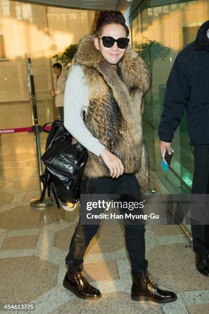 South Korean actor Jang Keun-Suk is seen on departure at Gimpo International Airport on December 10, 2013 in Seoul, South Korea.