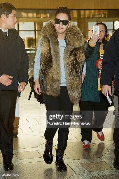 South Korean actor Jang Keun-Suk is seen on departure at Gimpo International Airport on December 10, 2013 in Seoul, South Korea.