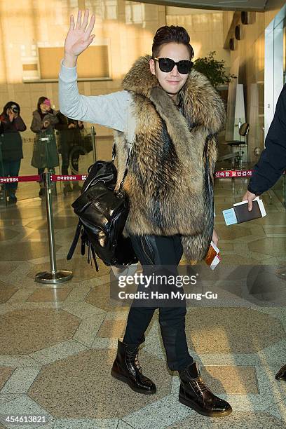 South Korean actor Jang Keun-Suk is seen on departure at Gimpo International Airport on December 10, 2013 in Seoul, South Korea.