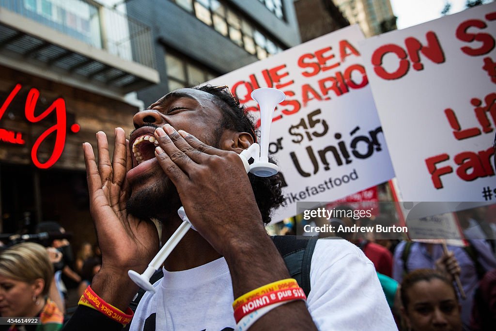 Fast Food Workers Organize National Day To Strike For Higher Wages