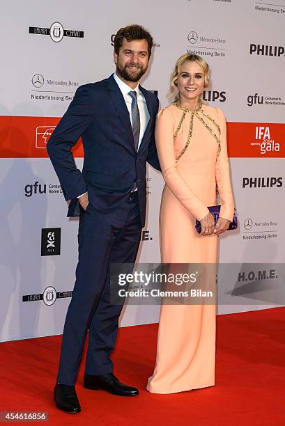 Diane Kruger and Joshua Jackson attend the IFA 2014 Consumer Technology Trade Fair Opening Gala at Messe Berlin on September 4, 2014 in Berlin,...