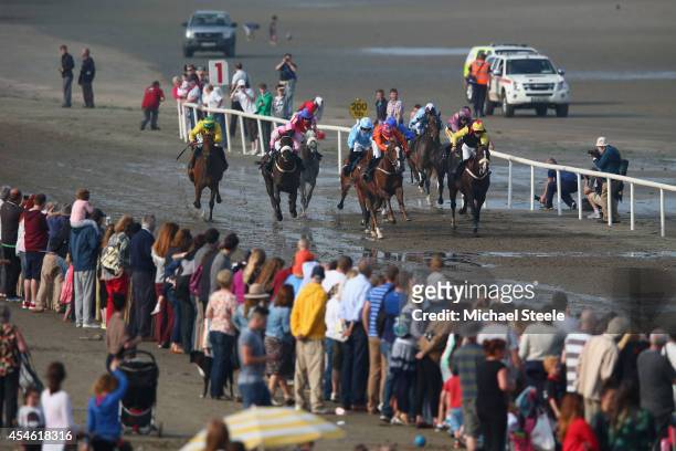 Laytown races held once a year and first raced in1868 occupies a unique position in the Irish racing calendar as it is the only race event run on a...