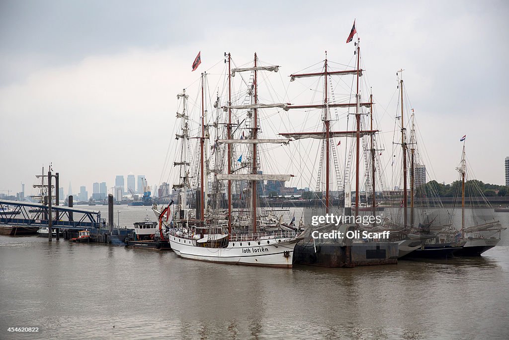 Tall Ships Arrive Into London