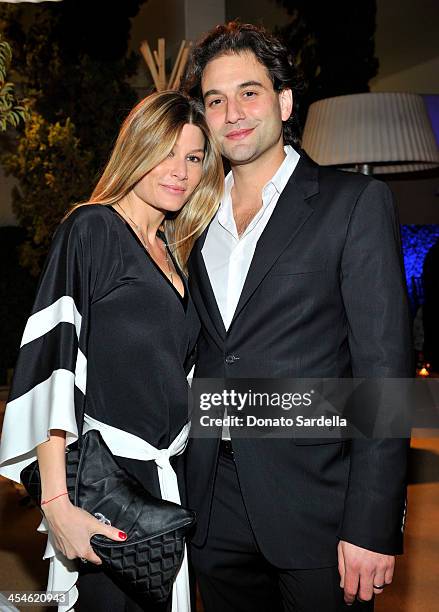 Stephanie Purcell Rodrigues and Alexander Purcell Rodrigues attend the VMT Veronica Toub launch dinner party at Neiman Marcus on December 9, 2013 in...