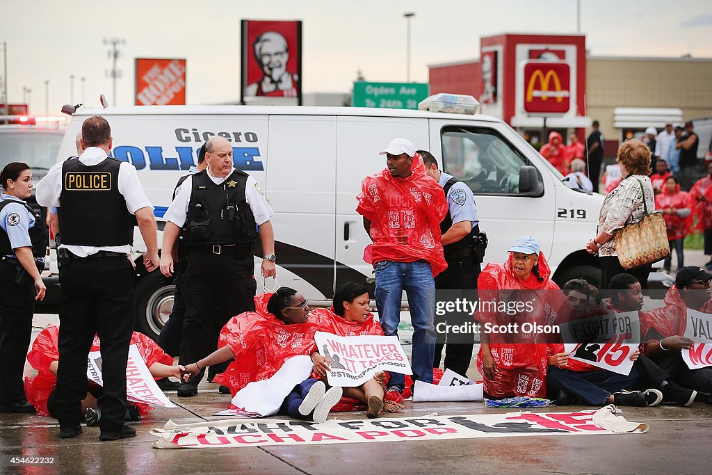 Fast Food Workers Organize National Day To Strike For Higher Wages