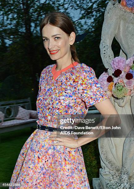 Roksanda Ilincic attends the Woodside End of Summer party to benefit the Elton John AIDS Foundation sponsored by Chopard and Grey Goose at Woodside...