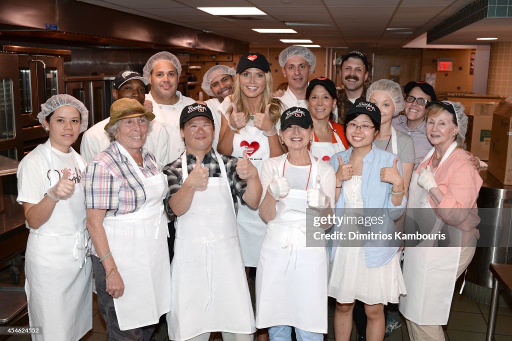 Heidi Klum Helped Prepare Meals For God's Love We Deliver