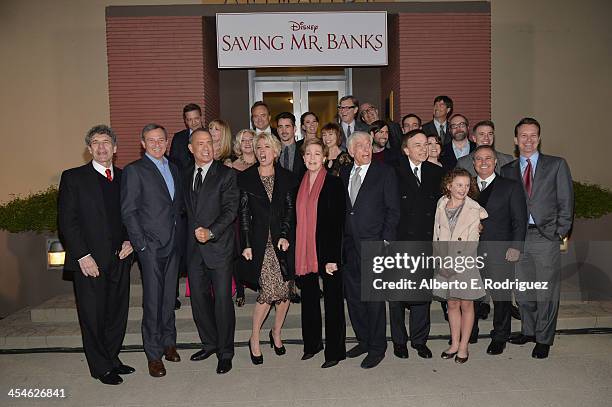 Chairman of the Walt Disney Studios Alan Horn, Chairman and Chief Executive of The Walt Disney Company Bob Iger, actors Tom Hanks, Emma Thompson,...