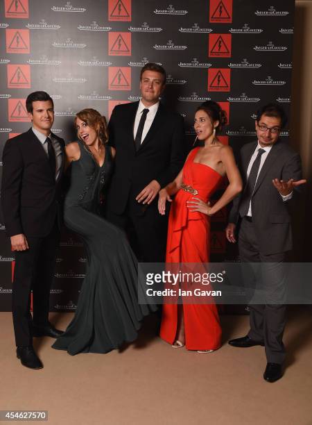Producers Kyle Tekiela, Frankie Lindquist, Carl Effenson, Mary Cybriwsky and Alan Trezza of 'Burying the Ex' pose for a portrait for Jaeger-LeCoultre...