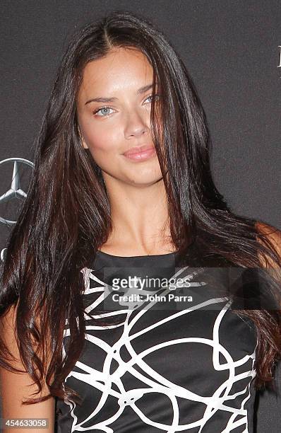 Adriana Lima seen during Mercedes-Benz Fashion Week Spring 2015 at Lincoln Center for the Performing Arts on September 4, 2014 in New York City.