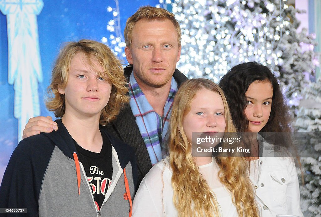 Joseph McKidd, actor Kevin McKidd, Iona McKidd and guest arrive at