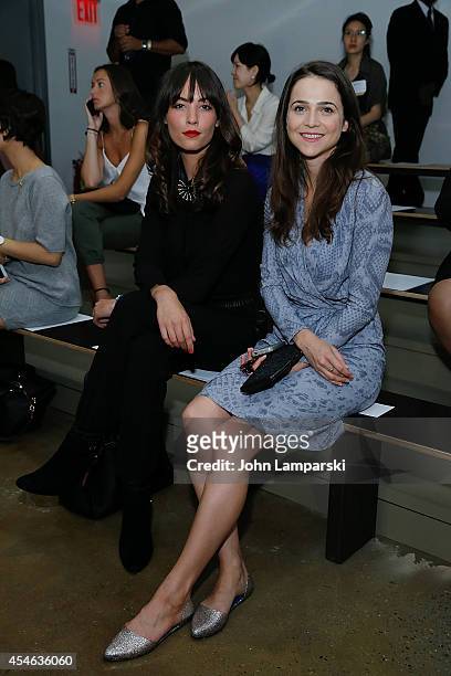 Andi Muise and Maya Kazan attend Costello Tagliapietra during MADE Fashion Week Spring 2015 at Milk Studios on September 4, 2014 in New York City.