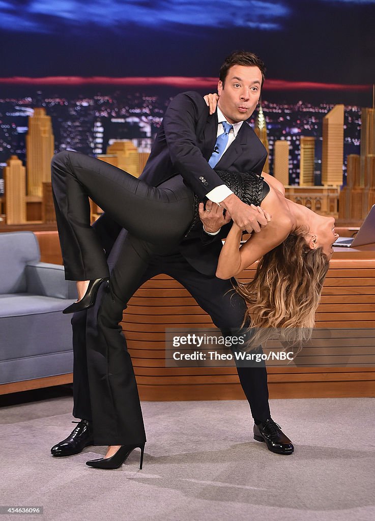 Gisele Bundchen Visits "The Tonight Show Starring Jimmy Fallon"