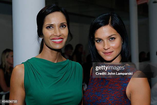 Padma Lakshmi and Leigh Lezark attend Costello Tagliapietra during MADE Fashion Week Spring 2015 at Milk Studios on September 4, 2014 in New York...