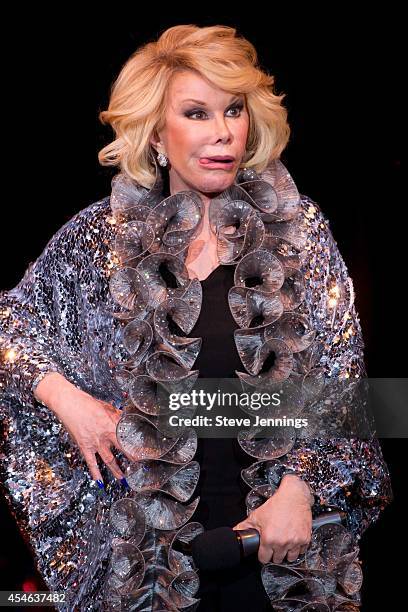 J Rivers Joan Rivers performs at Wells Fargo Center For The Arts on December ...
