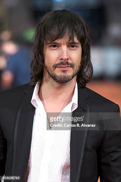 Spanish actor David Janer attends the "Aguila Roja" new season premiere at the Principal Theater during the 6th FesTVal Television Festival 2014 day...