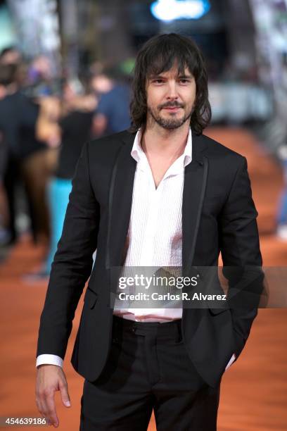 Spanish actor David Janer attends the "Aguila Roja" new season premiere at the Principal Theater during the 6th FesTVal Television Festival 2014 day...