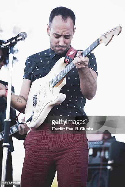 Albert Hammond Jr. Performs onstage at LA Sports Arena & Exposition Park on August 24, 2014 in Los Angeles, California.