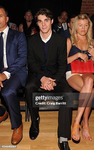 Mitte attends the Perry Ellis fashion show during Mercedes-Benz Fashion Week Spring 2015 at The Waterfront on September 4, 2014 in New York City.