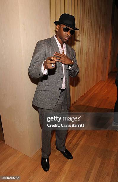 Jay Pharoah attends the Perry Ellis fashion show during Mercedes-Benz Fashion Week Spring 2015 at The Waterfront on September 4, 2014 in New York...