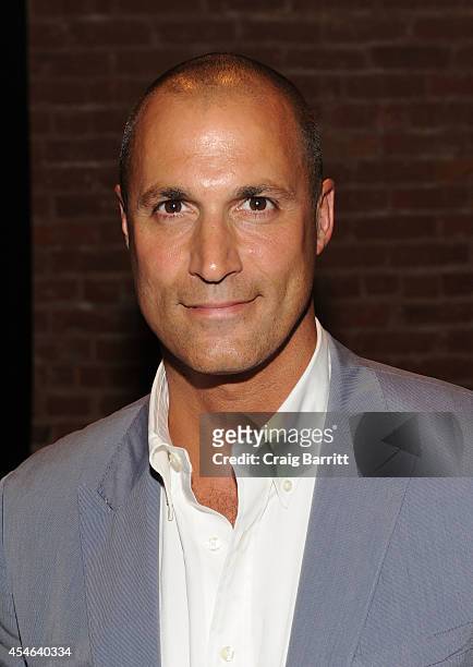 Nigel Barker attends the Perry Ellis fashion show during Mercedes-Benz Fashion Week Spring 2015 at The Waterfront on September 4, 2014 in New York...