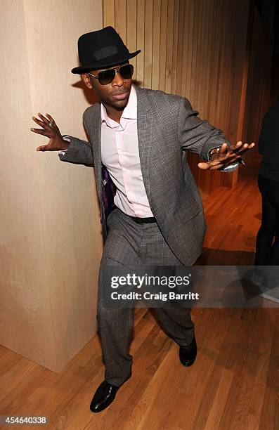 Jay Pharoah attends the Perry Ellis fashion show during Mercedes-Benz Fashion Week Spring 2015 at The Waterfront on September 4, 2014 in New York...