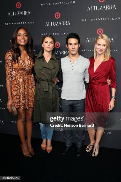 Naomie Harris, Keri Russell, fashion designer Joseph Altuzarra and Naomi Watts attend the Altuzarra for Target launch event at Skylight Clarkson Sq...