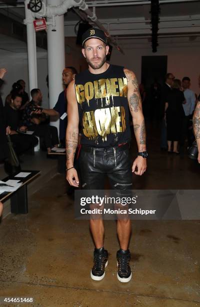 Stylist Johnny Wujek attends the Zana Bayne fashion show during MADE Fashion Spring 2015 at Milk Studios on September 4, 2014 in New York City.