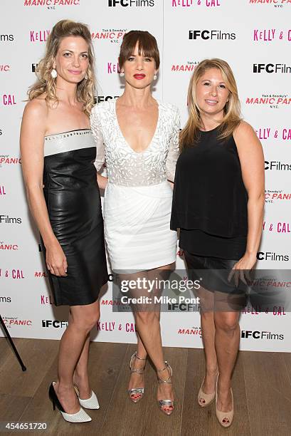 Producer Adi Ezroni, Juliette Lewis, and Producer Mandy Tagger attend the "Kelly And Cal" New York Screening at Crosby Street Hotel on September 4,...