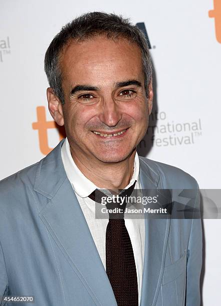 Writer/director Olivier Assayas attends the "Clouds Of Sils Maria" premiere during the 2014 Toronto International Film Festival at Princess of Wales...