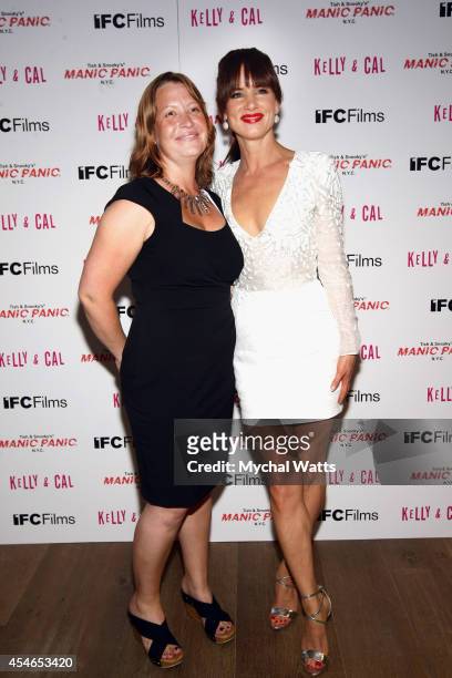 Director Jen McGowen and Actor Juliette Lewis attend "Kelly & Cal" New York Screening at Crosby Hotel on September 4, 2014 in New York City.