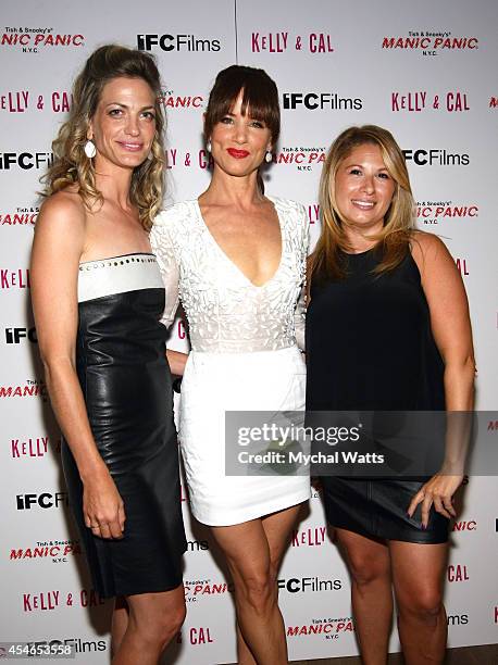 Producer Adi Ezroni Actor Juliette Lewis and Producer Mandy Tagger attend "Kelly & Cal" New York Screening at Crosby Hotel on September 4, 2014 in...