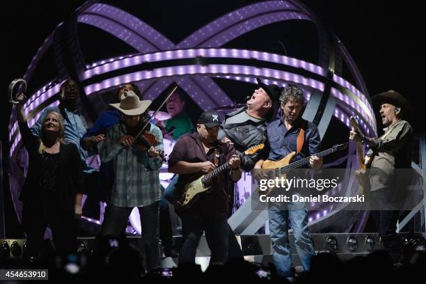 Garth Brooks performs at the Allstate Arena on September 4, 2014 in Rosemont, Illinois.