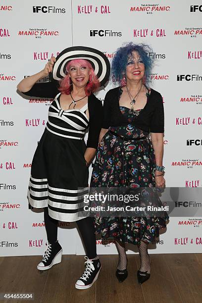 Manic Panic owners Tish Bellomo and Snooky Bellomo attend the "Kelly And Cal" New York Screening at Crosby Street Hotel on September 4, 2014 in New...