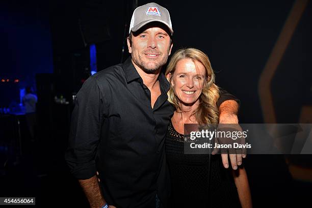 Nashville's Chip Esten and Patty Hanson attend Pandora Presents Trace Adkins Sponsored By Marathon at Marathon Music Works on September 4, 2014 in...