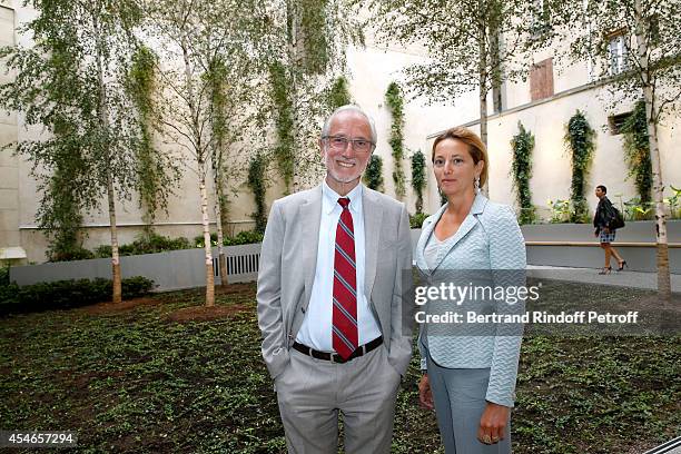 Architect od the Foundation Renzo Piano and his wife Milly attend the 'Jerome Seydoux - Pathe Foundation' : Opening party on September 4, 2014 in...