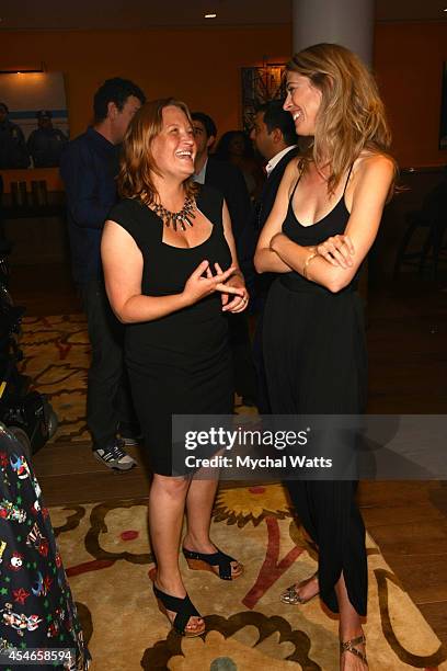 Director Jen McGowen and Actor Lucy Owen attend "Kelly & Cal" New York Screening at Crosby Hotel on September 4, 2014 in New York City.