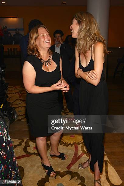 Director Jen McGowen and Actor Lucy Owen attend "Kelly & Cal" New York Screening at Crosby Hotel on September 4, 2014 in New York City.