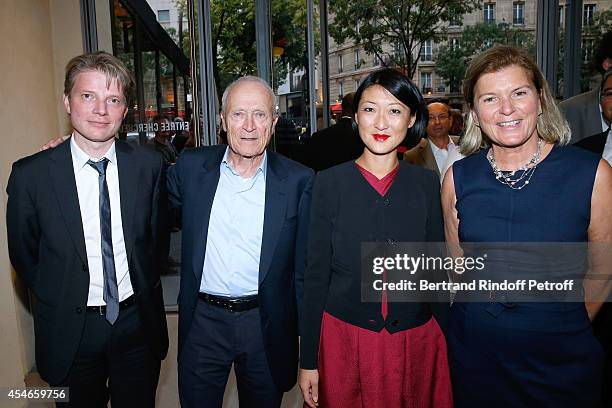 Pathe Jerome Seydoux , his wife CEO of the 'Jerome Seydoux - Pathe Foundation' Sophie Seydoux , French minister of Culture and Communication Fleur...