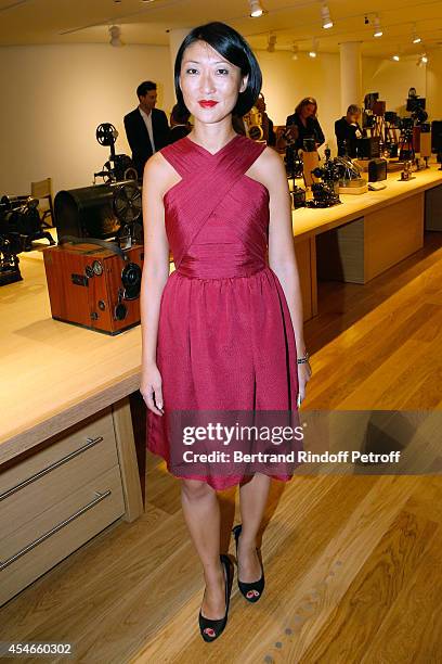 French minister of Culture and Communication Fleur Pellerin attends the 'Jerome Seydoux - Pathe Foundation' : Opening party on September 4, 2014 in...