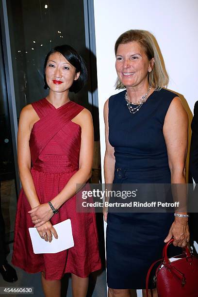 French minister of Culture and Communication Fleur Pellerin and CEO of the 'Jerome Seydoux - Pathe Foundation' Sophie Seydoux attend the 'Jerome...