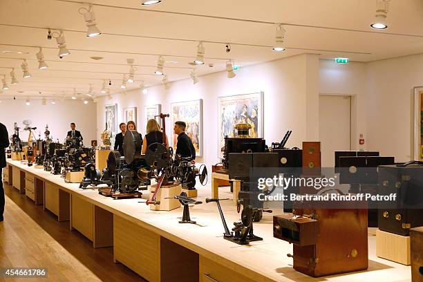 Illustration view of the Foundation's exhibition room with cameras during the 'Jerome Seydoux - Pathe Foundation' : Opening party on September 4,...