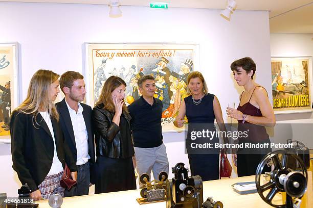 Artist Ora Ito and his companion Emilie Marant, Raphaella Riboud Seydoux, Producer Thomas Langmann, CEO of the 'Jerome Seydoux - Pathe Foundation'...