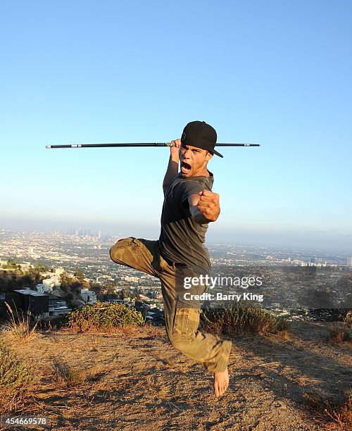 Actor Hector David Jr. Poses during a photo shoot on September 4, 2014 in Los Angeles, California.