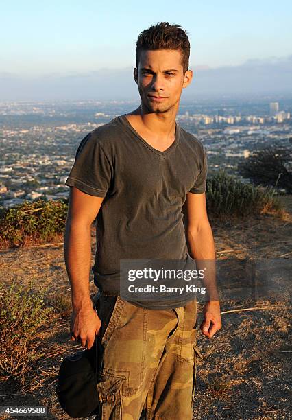 Actor Hector David Jr. Poses during a photo shoot on September 4, 2014 in Los Angeles, California.