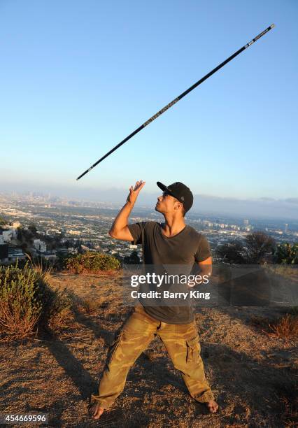 Actor Hector David Jr. Poses during a photo shoot on September 4, 2014 in Los Angeles, California.