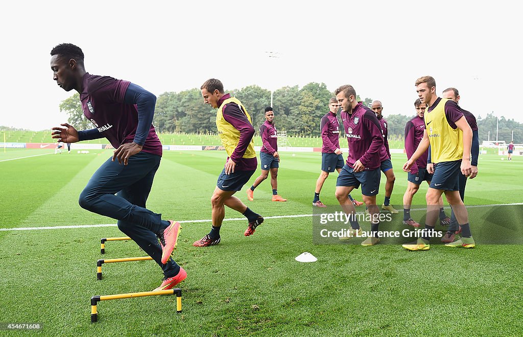 England Training Session And Press Conference