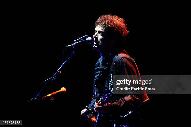 Argentinian rock star, Gustavo Cerati during his last concert in Bogotá on May 13 at Coliseo Cubierto El Campín two days before he fall into a coma...