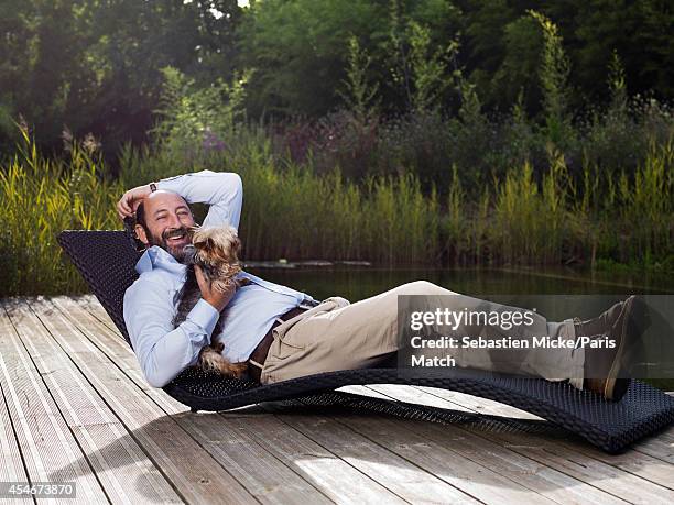 Actor Kad Merad is photographed for Paris Match on August 22, 2014 in Angouleme, France.